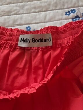 Molly Goddard Kids Coral Ruffle-Trim Bottoms